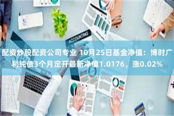 配资炒股配资公司专业 10月25日基金净值：博时广利纯债3个月定开最新净值1.0176，涨0.02%