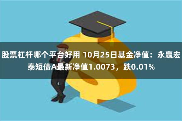 股票杠杆哪个平台好用 10月25日基金净值：永赢宏泰短债A最新净值1.0073，跌0.01%